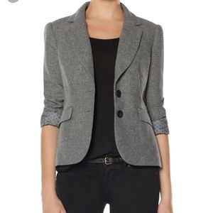 Gray 3/4 sleeve OBR blazer by The Limited